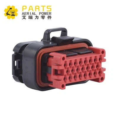 Črni vtič na spodnji nadzorni plošči Genie Plug 23 Way 16-20 Ga Desktop Plug 60512 60512GT